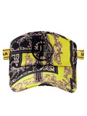 UTAA Neon Baroque Ribbon Sun Visor : Yellow