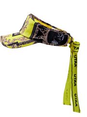 UTAA Neon Baroque Ribbon Sun Visor : Yellow