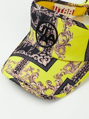 UTAA Neon Baroque Ribbon Sun Visor : Yellow