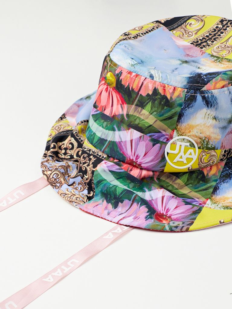 UTAA Fiesta Patchwork Bucket Hat : Light Pink