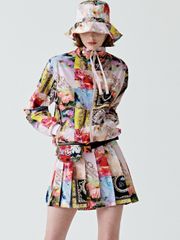 UTAA Fiesta Patchwork Bucket Hat : Light Pink