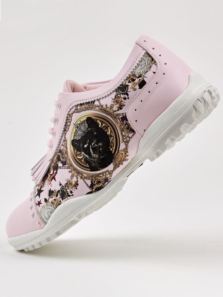 UTAA Lightmare Tassel Classic Golf Shoes : Women's Pink-3