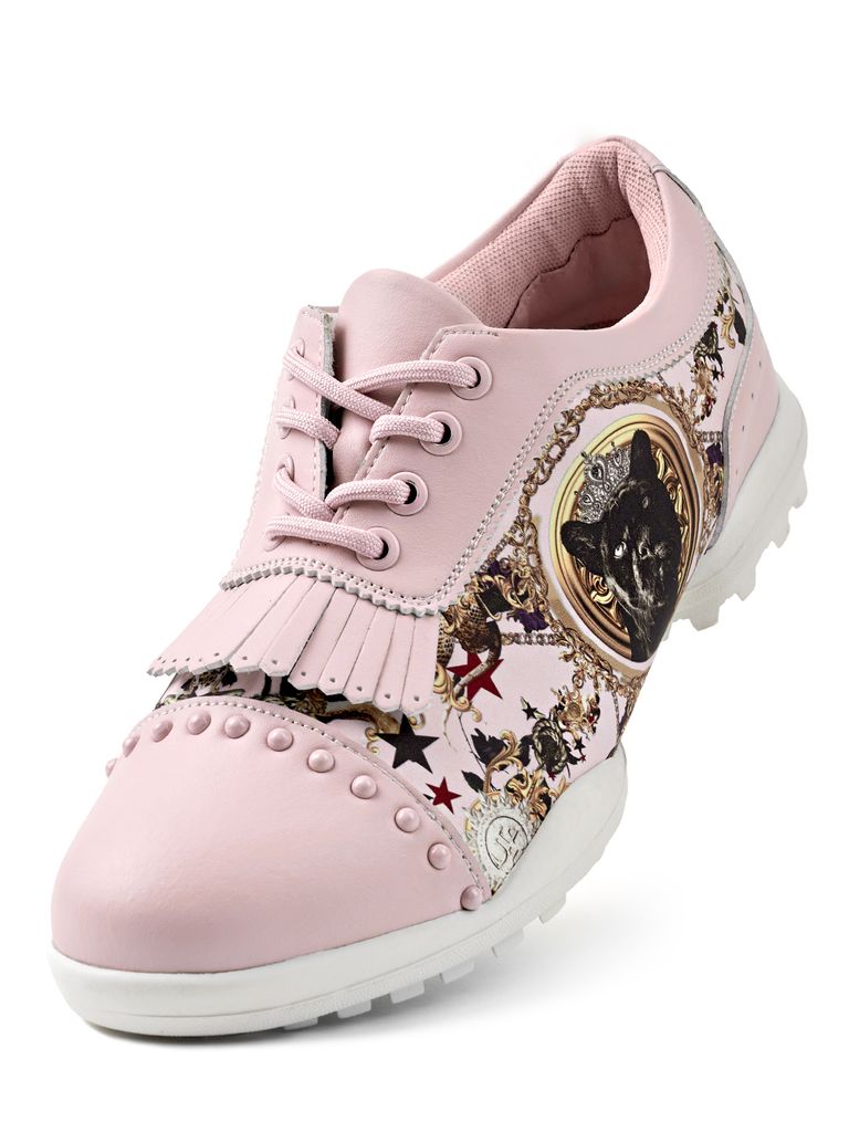 UTAA Lightmare Tassel Classic Golf Shoes : Women's Pink-3
