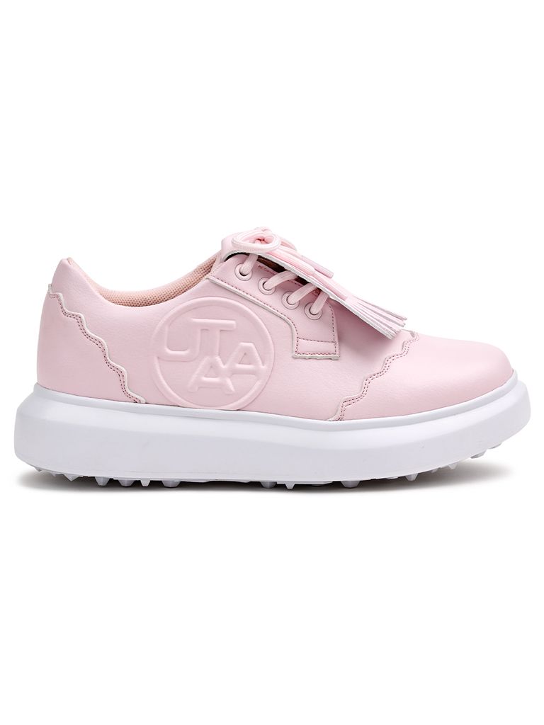 UTAA Derby Kiltie Golf Sneakers : Light Pink