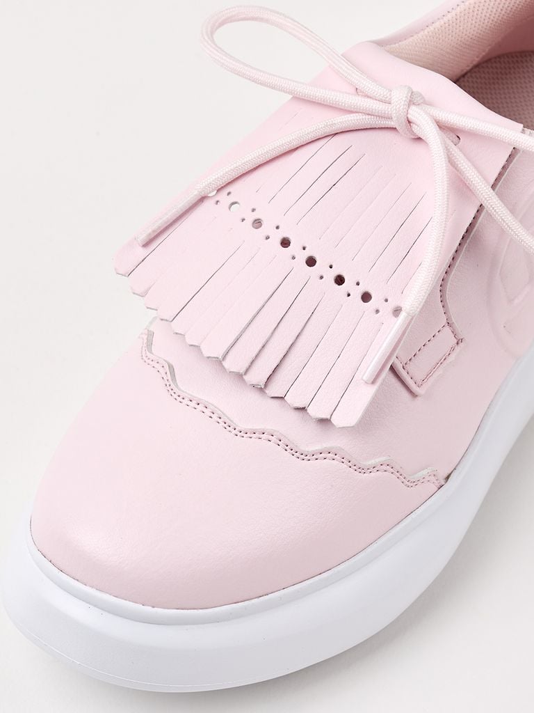 UTAA Derby Kiltie Golf Sneakers : Light Pink