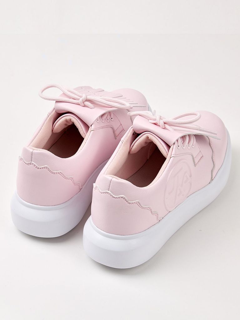 UTAA Derby Kiltie Golf Sneakers : Light Pink-2