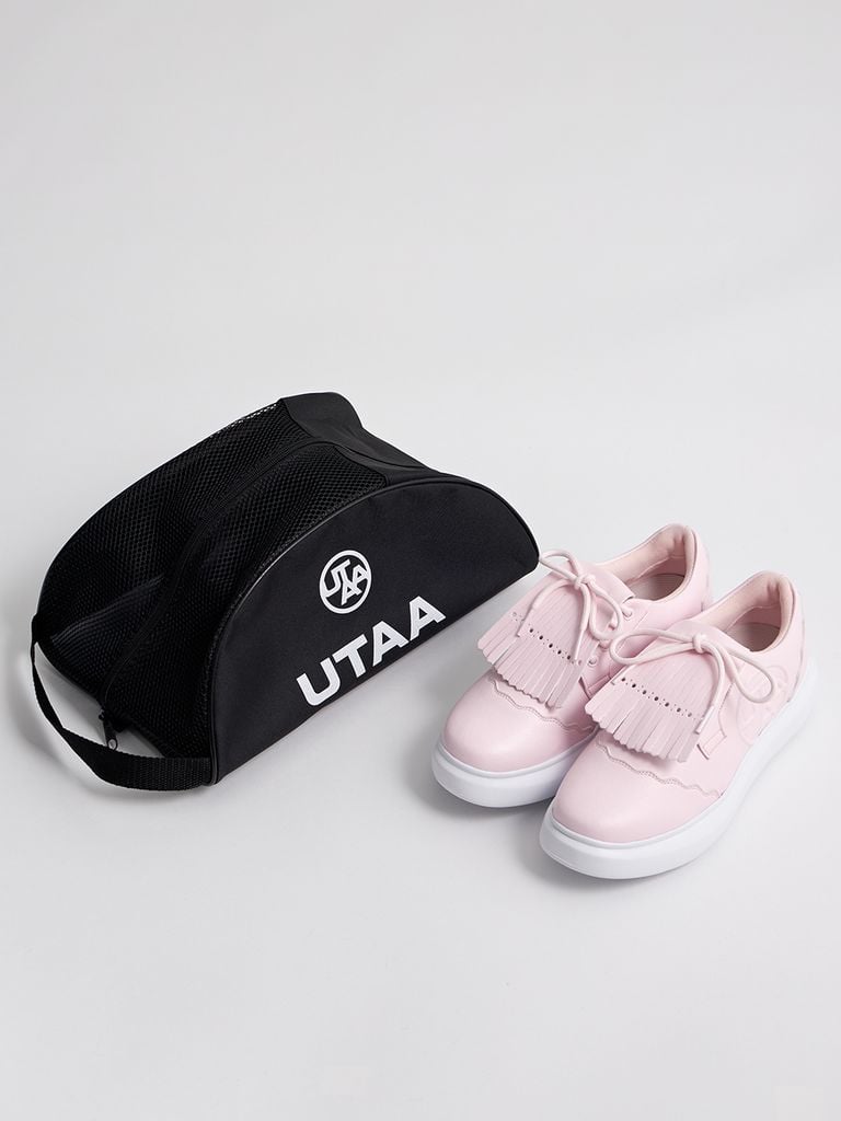 UTAA Derby Kiltie Golf Sneakers : Light Pink