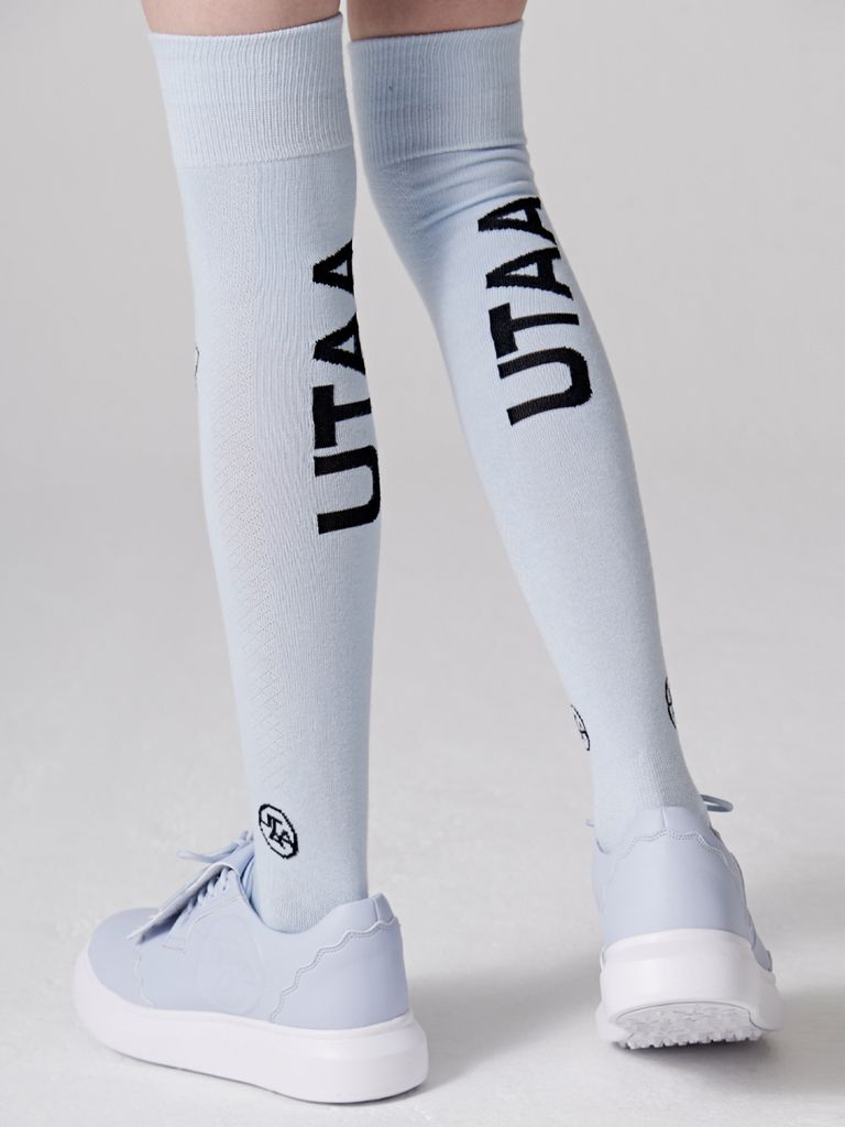 UTAA Derby Kiltie Golf Sneakers : Sky Blue-1