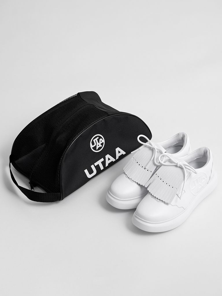 UTAA Derby Kiltie Golf Sneakers : White-1