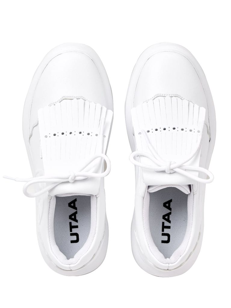 UTAA Derby Kiltie Golf Sneakers : White-1