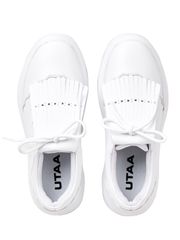 UTAA Derby Kiltie Golf Sneakers : White-2