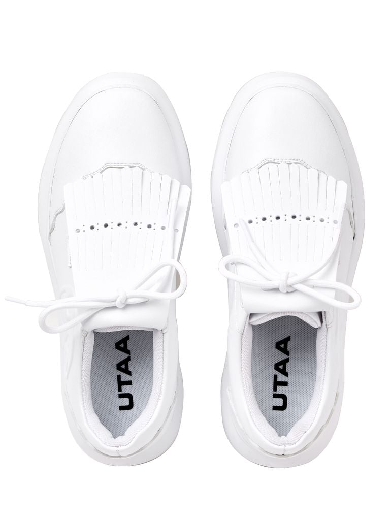 UTAA Derby Kiltie Golf Sneakers : White