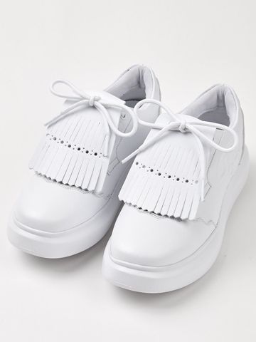 UTAA Derby Kiltie Golf Sneakers : White-1