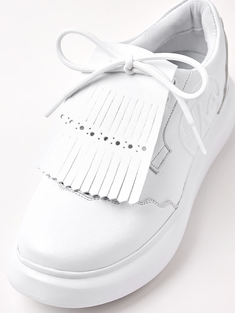 UTAA Derby Kiltie Golf Sneakers : White-2