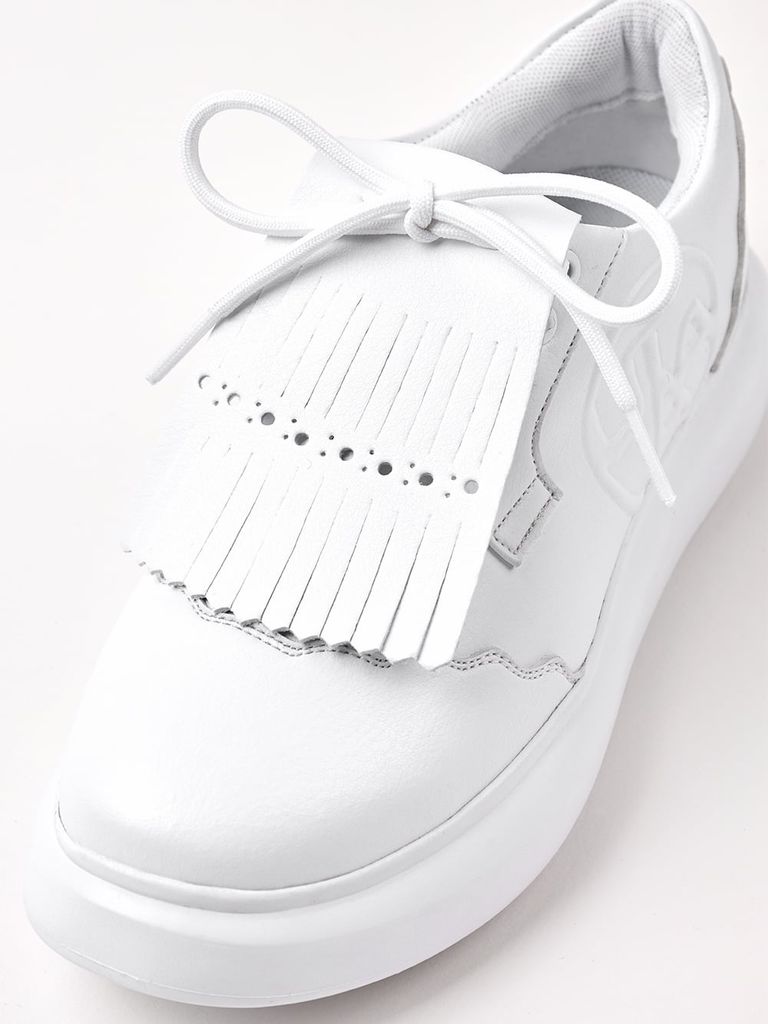UTAA Derby Kiltie Golf Sneakers : White-1