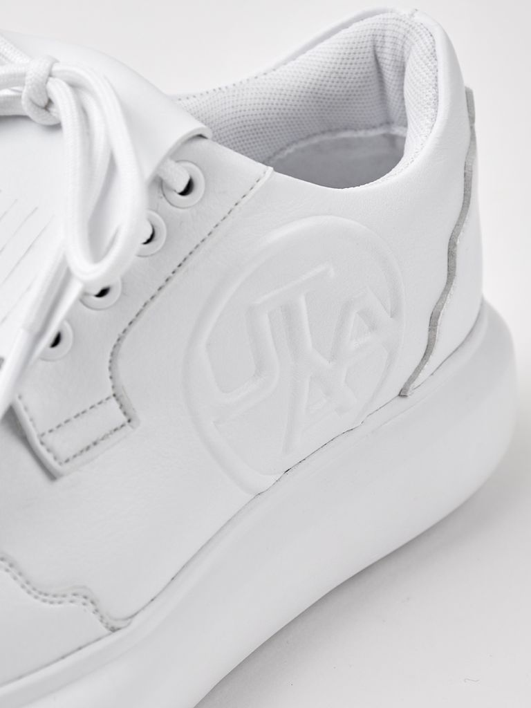UTAA Derby Kiltie Golf Sneakers : White-2