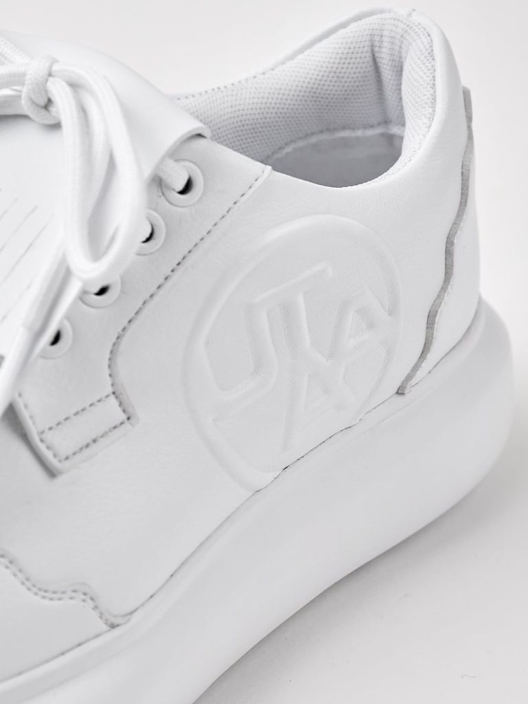 UTAA Derby Kiltie Golf Sneakers : White-1