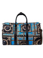 UTAA Dazzle Baroque Boston Bag : Blue