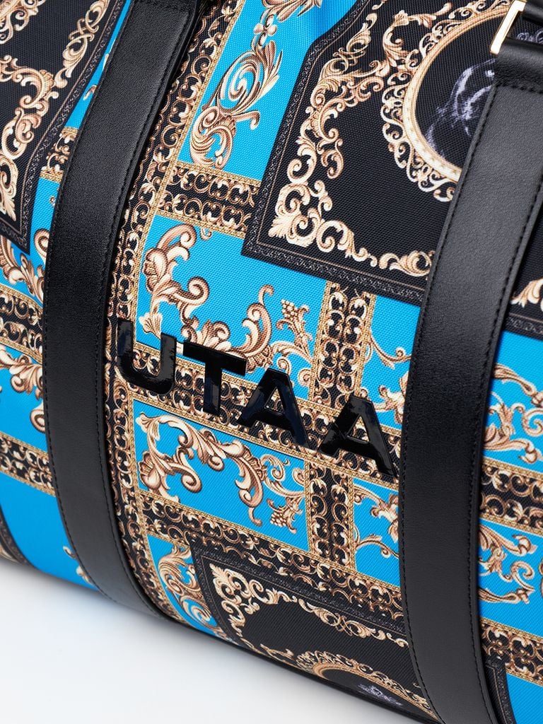 UTAA Dazzle Baroque Boston Bag : Blue