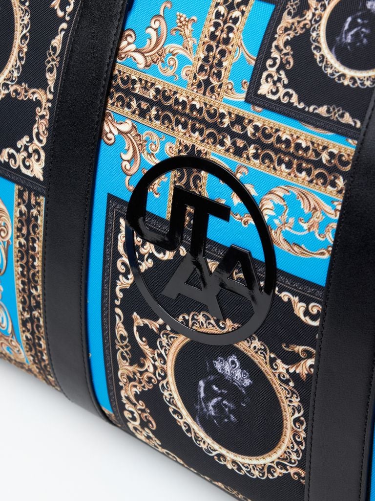 UTAA Dazzle Baroque Boston Bag : Blue