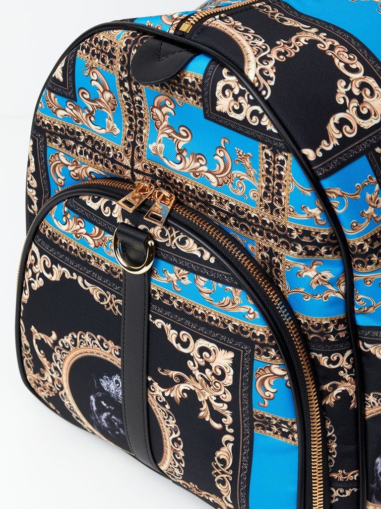 UTAA Dazzle Baroque Boston Bag : Blue