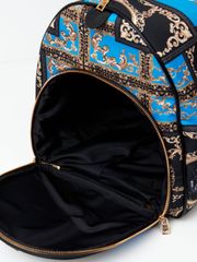 UTAA Dazzle Baroque Boston Bag : Blue