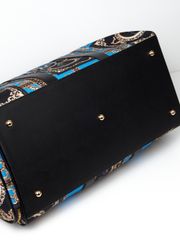 UTAA Dazzle Baroque Boston Bag : Blue