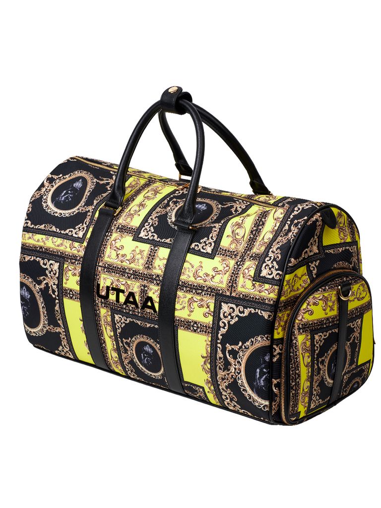 UTAA Dazzle Baroque Boston Bag : Yellow
