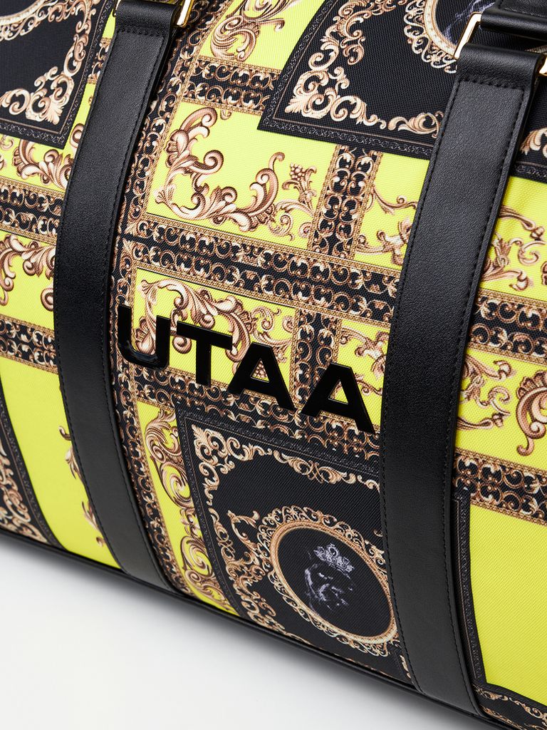 UTAA Dazzle Baroque Boston Bag : Yellow