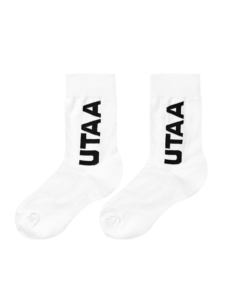 UTAA Logo Socks : White