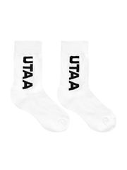 UTAA Logo Socks : White
