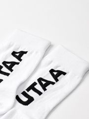 UTAA Logo Socks : White