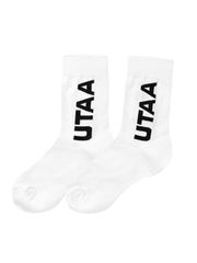 UTAA Logo Socks : White