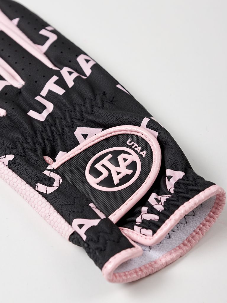UTAA Logo Wave Golf Gloves : Pink