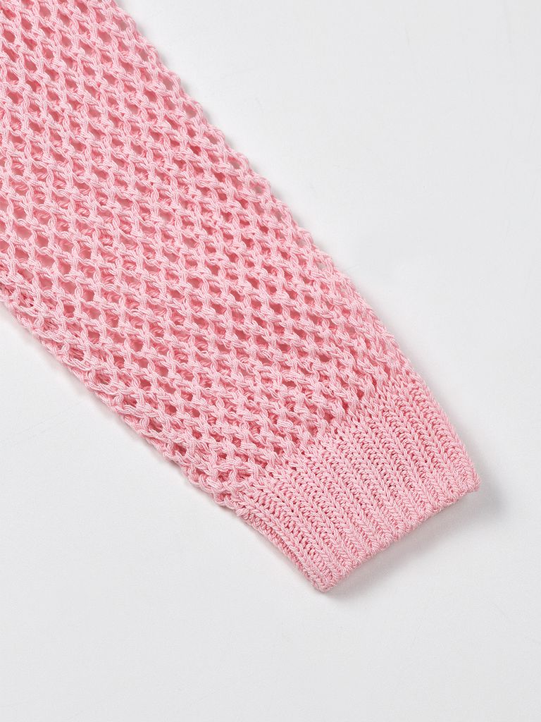 UTAA Crocher Scasi Raglan Knit : Pink