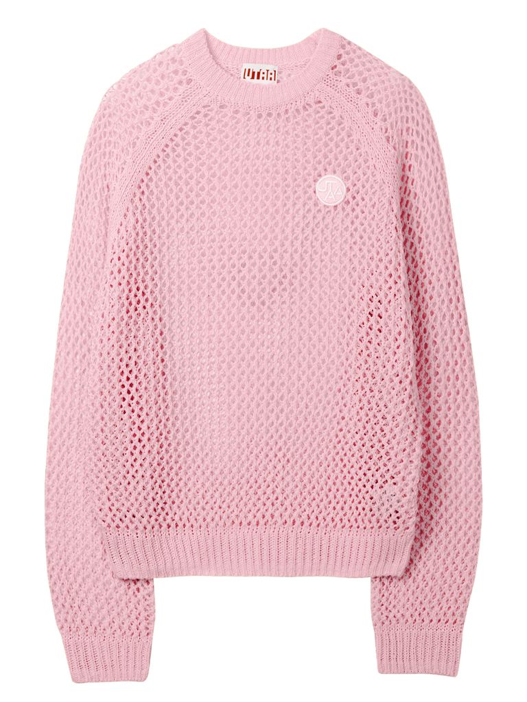 UTAA Crocher Scasi Raglan Knit : Pink