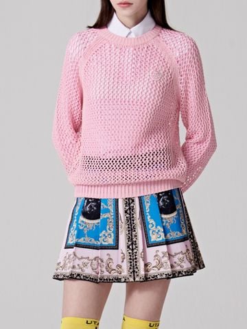 UTAA Crocher Scasi Raglan Knit : Pink