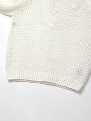UTAA Crocher Scasi Raglan Knit : White