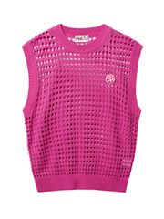 UTAA Punching Scasi Knit Vest : Pink