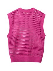 UTAA Punching Scasi Knit Vest : Pink