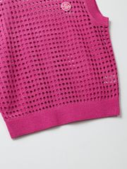 UTAA Punching Scasi Knit Vest : Pink