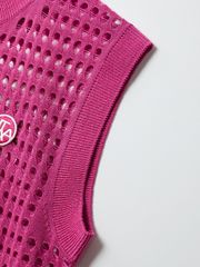 UTAA Punching Scasi Knit Vest : Pink