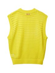 UTAA Punching Scasi Knit Vest : Yellow