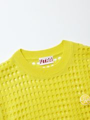 UTAA Punching Scasi Knit Vest : Yellow