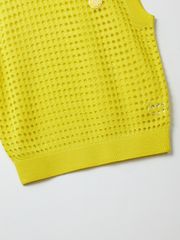 UTAA Punching Scasi Knit Vest : Yellow
