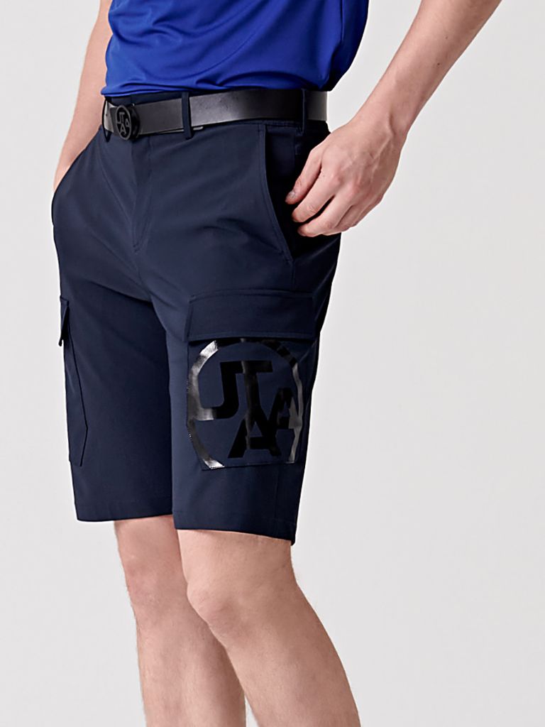 UTAA Tape Symbol Pocket Short Pants: Navy