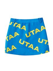 UTAA Logo Wave H-Short Skirt : Blue