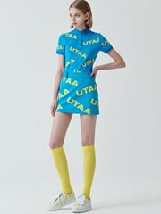 UTAA Logo Wave H-Short Skirt : Blue