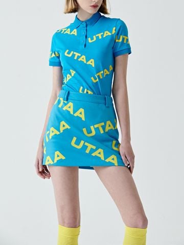 UTAA Logo Wave H-Short Skirt : Blue