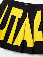 UTAA Bold Logo Flare Fan Skirt : Black